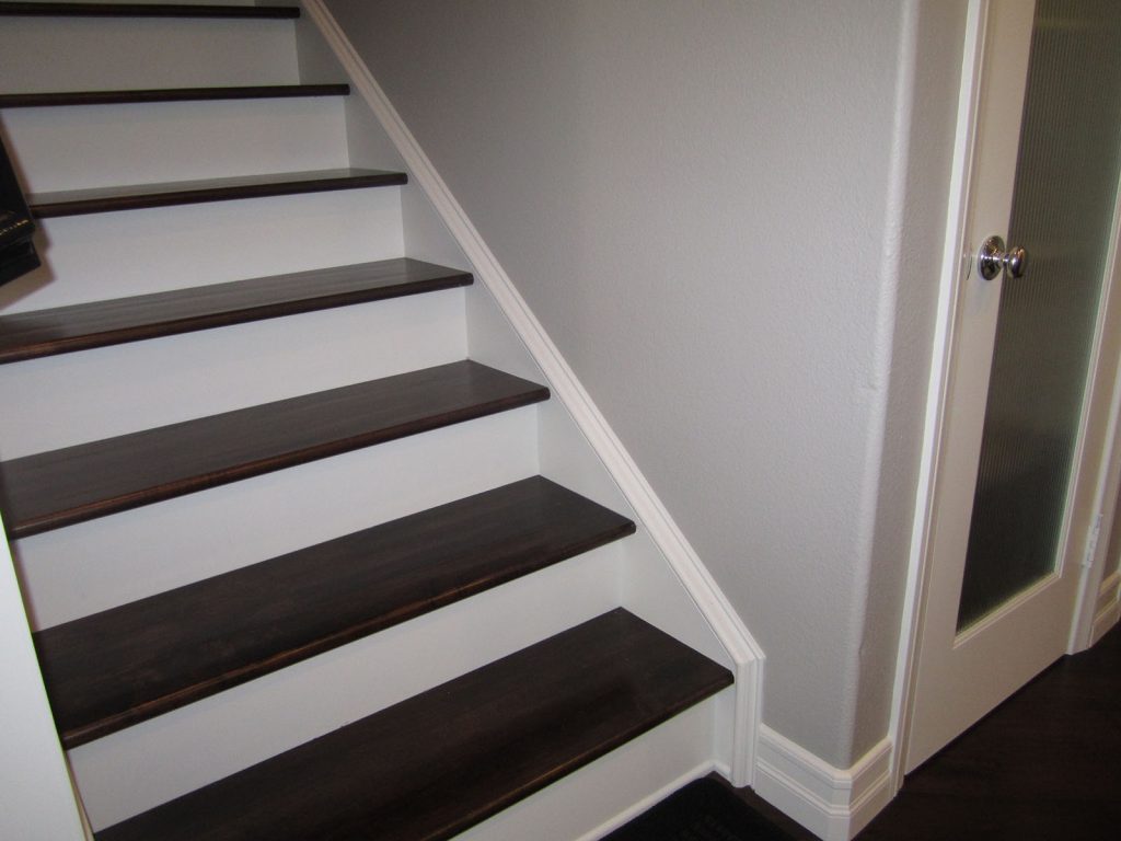 Custom Stair Treads Refinished On-Site