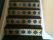 stairs with tile rises